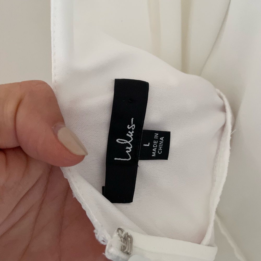 Lulus Stole Your Love White Swiss Dot Faux-Wrap M… - image 5